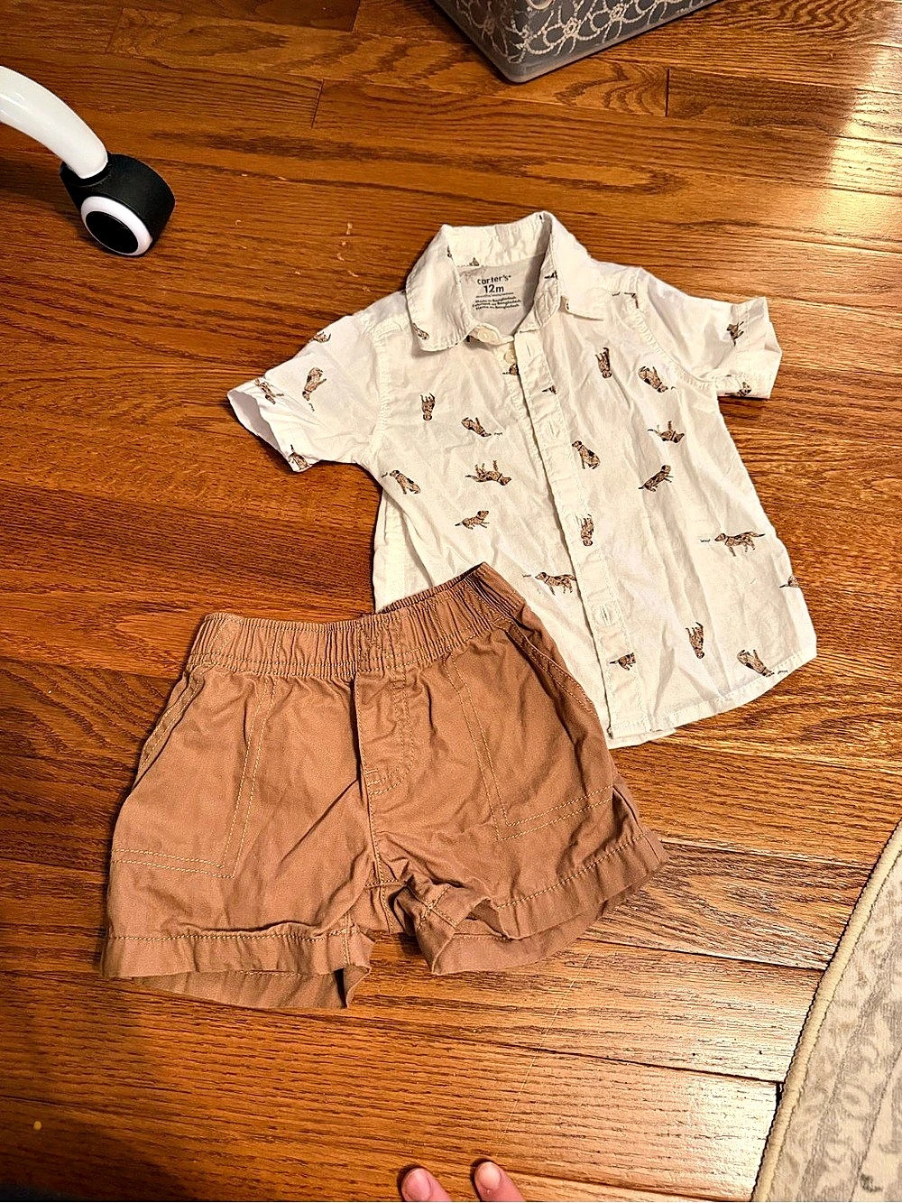 Carter's Baby 2-Piece Dog Button-Down Shirt Outfit Set
